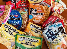 Assorted packaged ramen