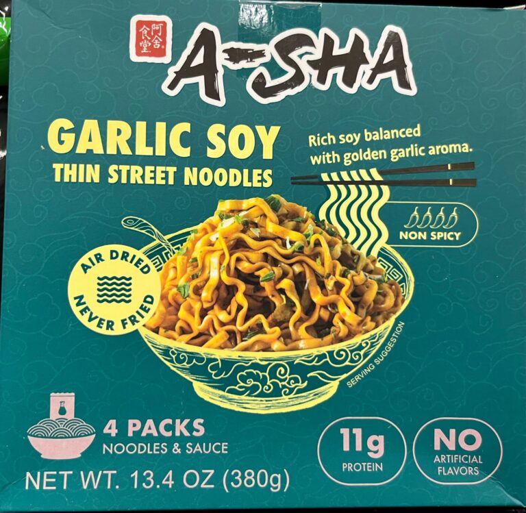 A-Sha Garlic Soy Thin Street Noodles